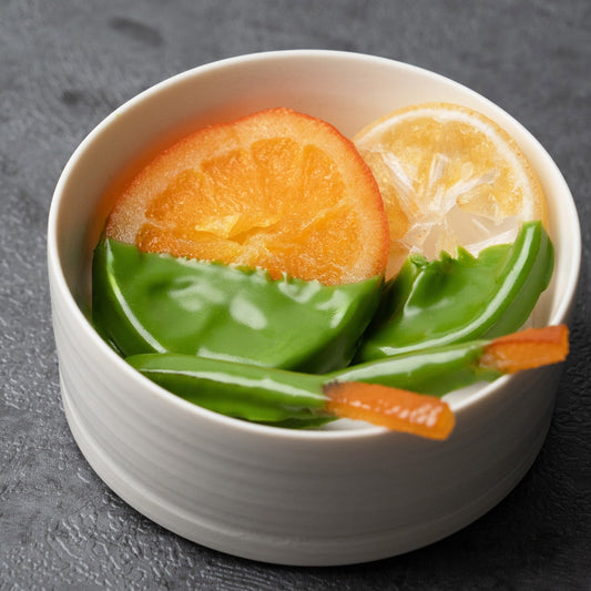 柑橘ピールの抹茶チョコ  — 抹茶がつなぐ、和と洋の小さな贅沢 —