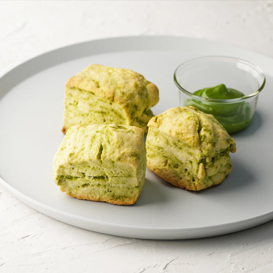 しっとり、ほろほろ。抹茶香るスコーンの朝