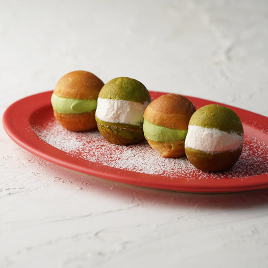 たこ焼き器で作る 抹茶マリトッツォ