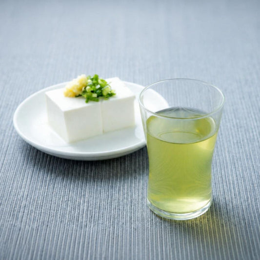 冷奴やとうもろこしと楽しむ、水出し玉露