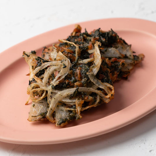 茶葉まで味わう。新茶と桜エビのサクサクかき揚げ