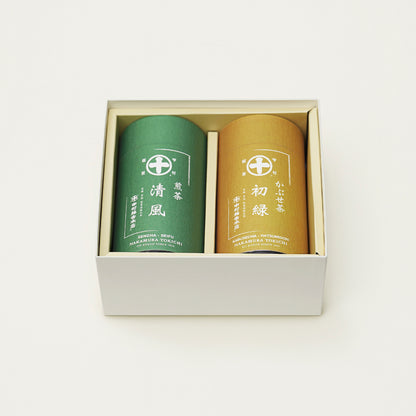 煎茶『清風』・かぶせ茶『初緑』詰合せ
