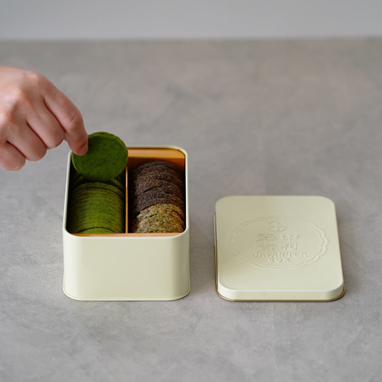 派手よりも奥深さ、飾り気よりも素朴、濃さよりも飽きない美味しさ,日本茶クッキー,ビスカン