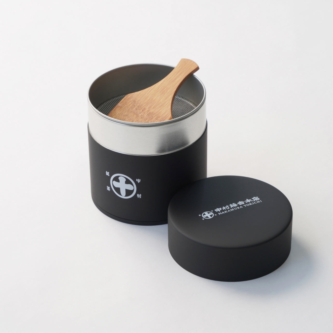 まると抹茶篩缶