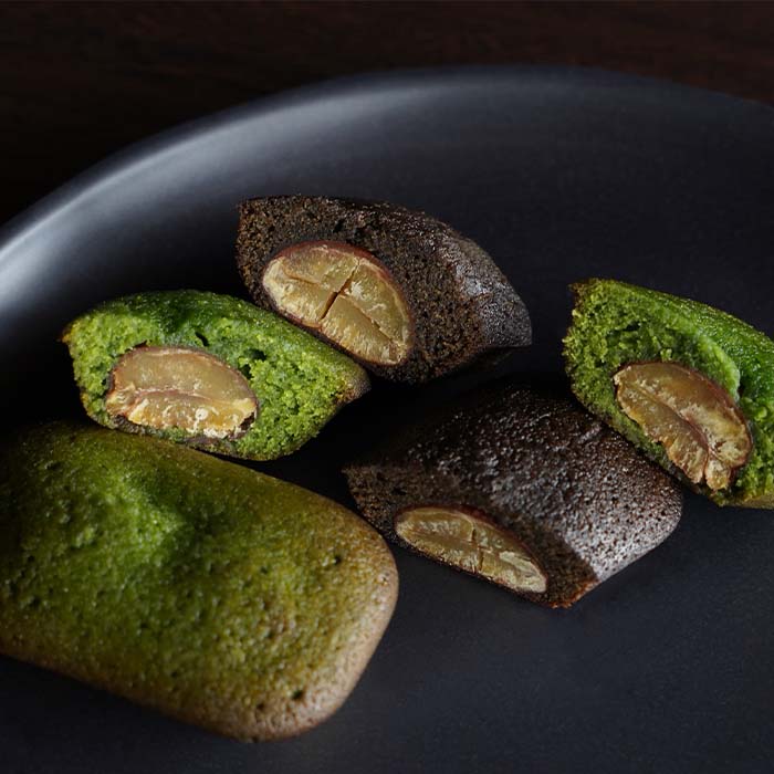 Assortment of chestnut financiers [Matcha × 4・Roasted green tea × 4]