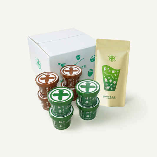 アイスクリーム［抹茶×4・ほうじ茶×4］・グリーンティー詰合せ