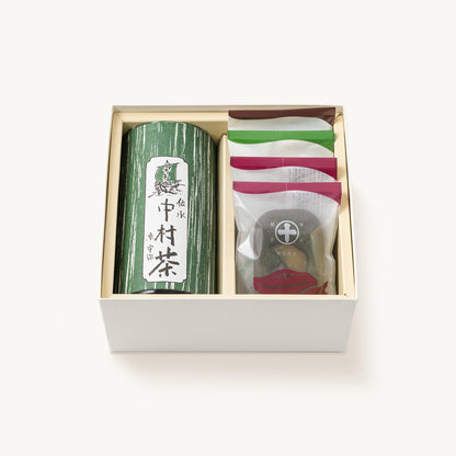 期間限定　敬老の日ギフト　当店オリジナルの『中村茶』や、抹茶、ほうじ茶のマルトベイク、季節のマルトベイクが入った詰合せ