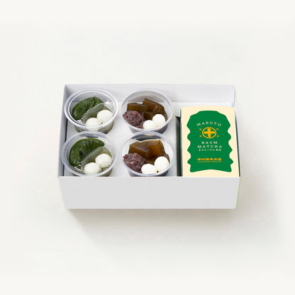 期間限定の生茶ゼリイ中村茶,生茶ゼリイほうじ茶,まるとバウム抹茶の詰合せ