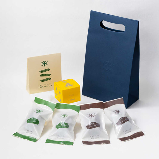 京都・宇治の中村藤吉本店　ホワイトデーギフト。マルトベイク、茶フィーユ、煎茶ティーバッグのギフトセット。ホワイトデーの贈りものや自分へのご褒美に。