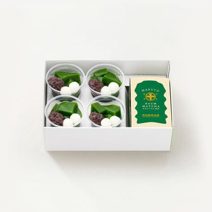 生茶ゼリイ［抹茶］・まるとバウム［抹茶］詰合せ